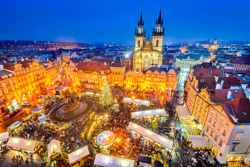 Prague Christmas Market Old Town Square Festive Czech Republic
