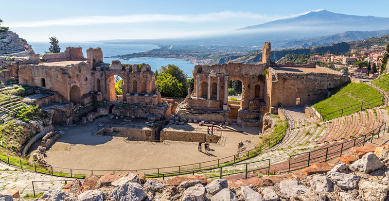 Taormina Theater Ruins Sicily